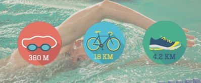 Rotary Triathlon :  Elle consiste à faire une compétition dont les distances sont celles d’un « IRONMAN », <br />à 10 co-équipiers où chacun devra parcourir 1/10 de cette distance mythique. <br />Ainsi, au final, chaque participant réalisera :<br />
- 380 m de natation<br />
- 18 kms de vélo<br />
- 4,22 kms de course<br />
<br />
Pour vous inscrire, consulter le détail de l'évènement

